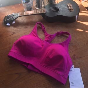 GapFit HOT MAGENTA high-impact sports bra 34D